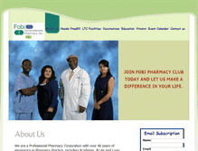 Tablet Screenshot of fobipharmacy.com